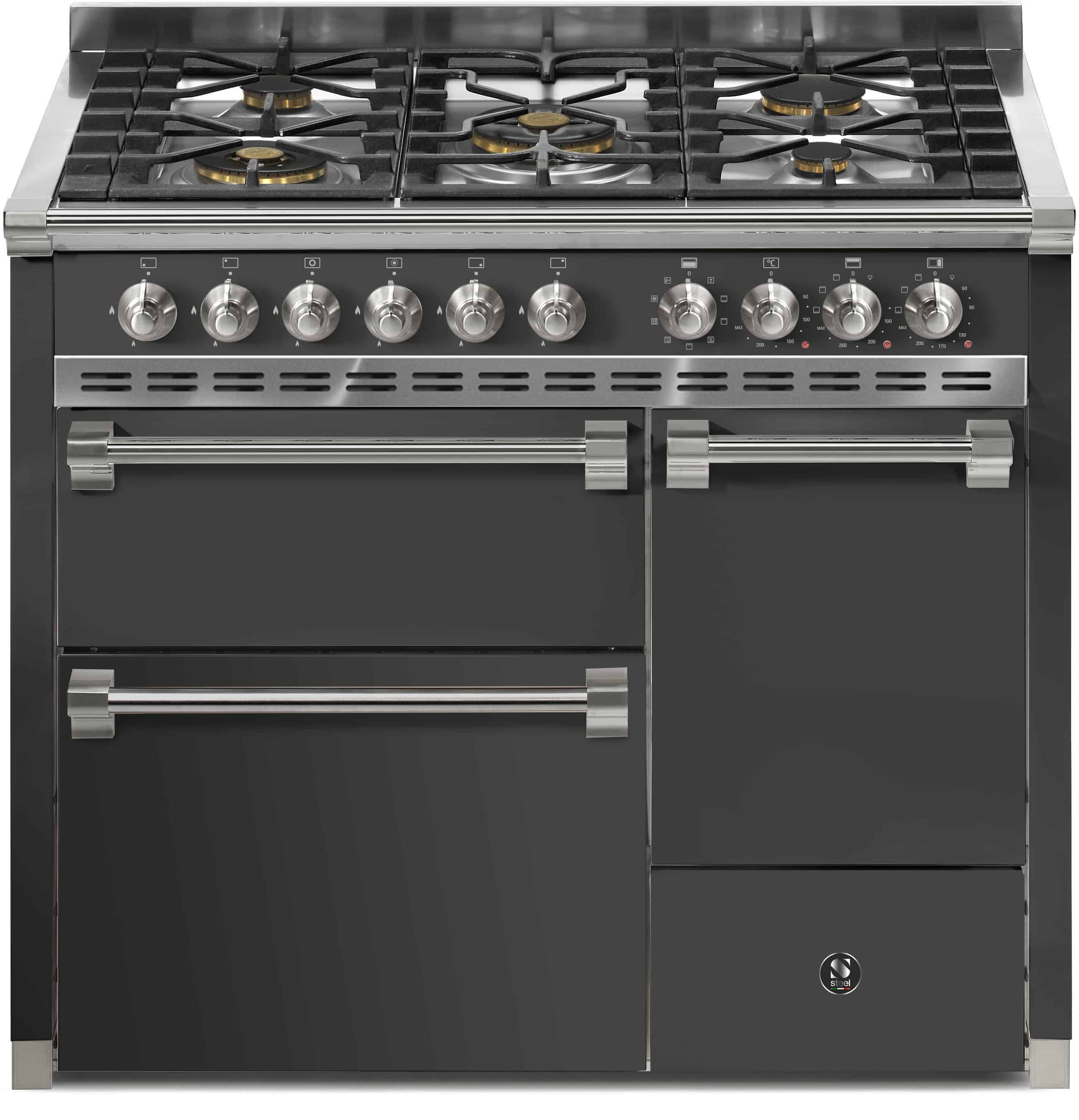 Piano de cuisson Steel ASCOT 100/3 SOLID DOOR – Image 3