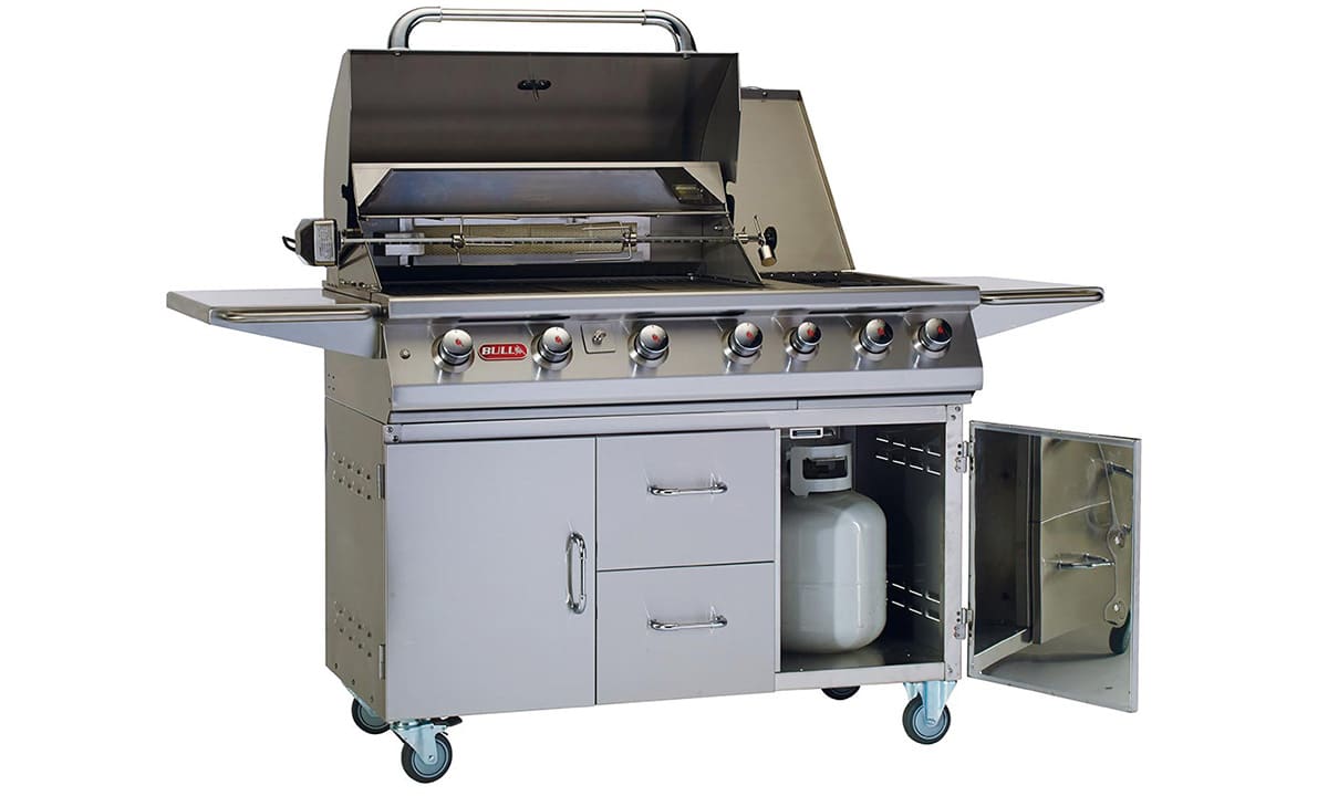 7 Burner BBQ Bull sur chariot – Image 2