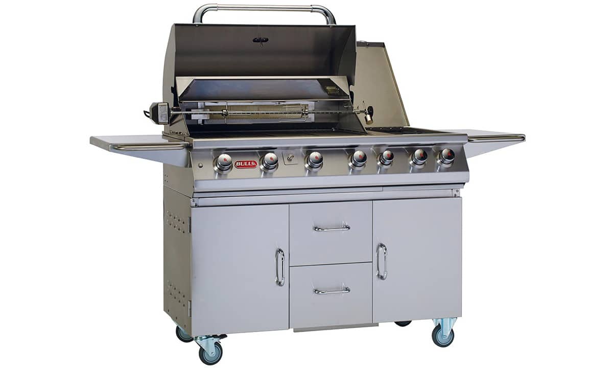 7 Burner BBQ Bull sur chariot – Image 3