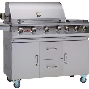 7 Burner BBQ Bull sur chariot