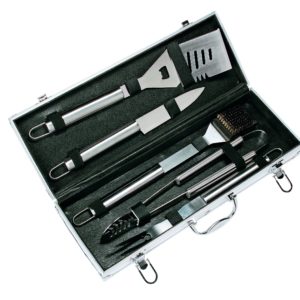 Kit d'outils pour barbecue BBQ Steel