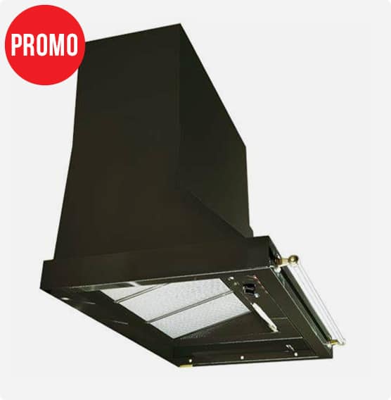 HOTTE GODIN SOUVERAINE 110 CM NOIR/LAITON